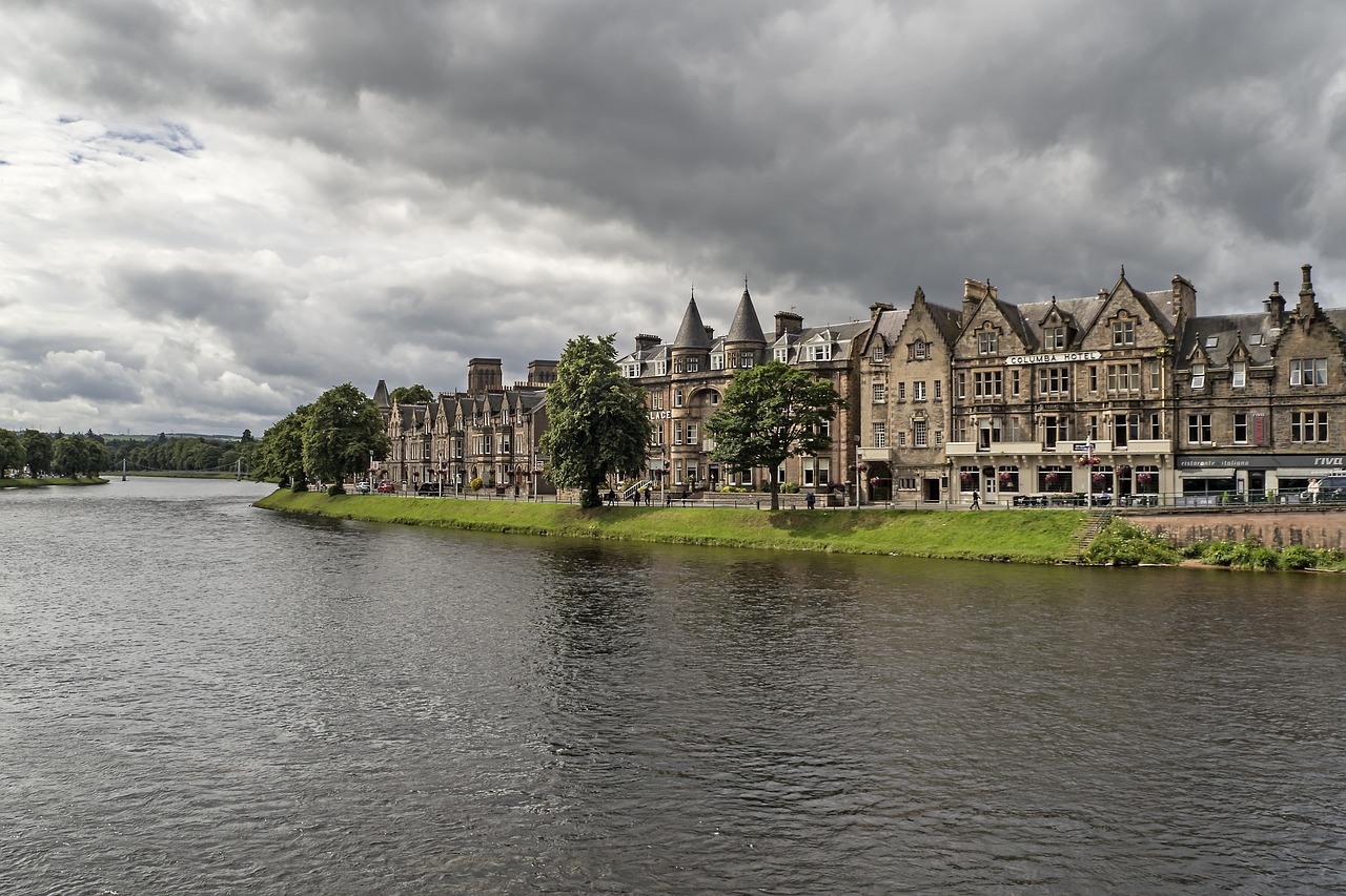 inverness, houses, row of houses