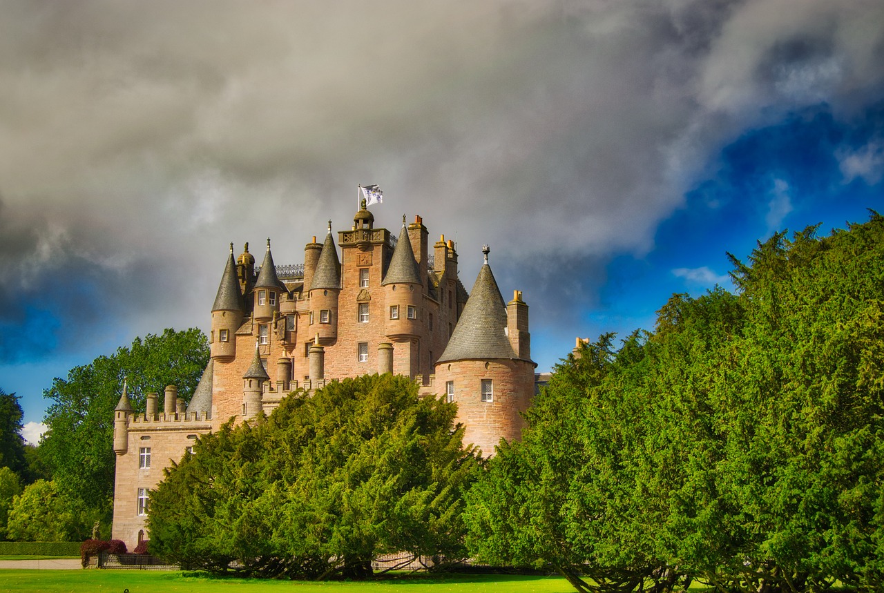 castle, scotland, park